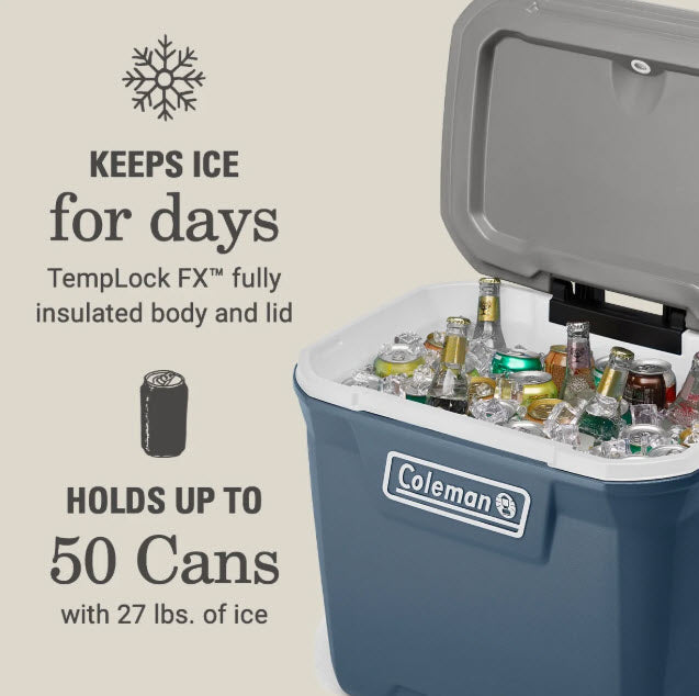 60-Quart Wheeled Cooler